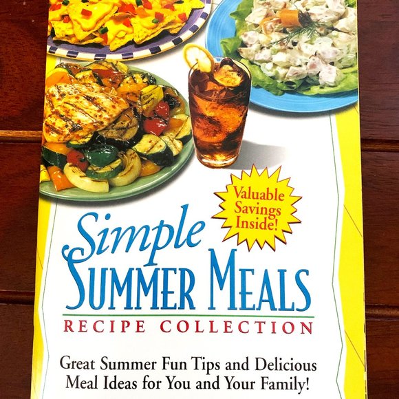 Vintage Softcover Cookbook - Simple Summer Meals by Unilever Best foods 2001 - Picture 1 of 1